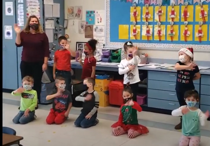 Fisher Elementary shares a holiday greeting