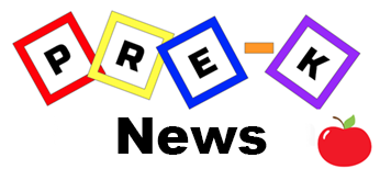 blocks, apple, text: pre-k news