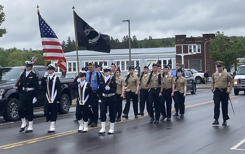 CVA NNDCC cadets march in Memorial Day parade