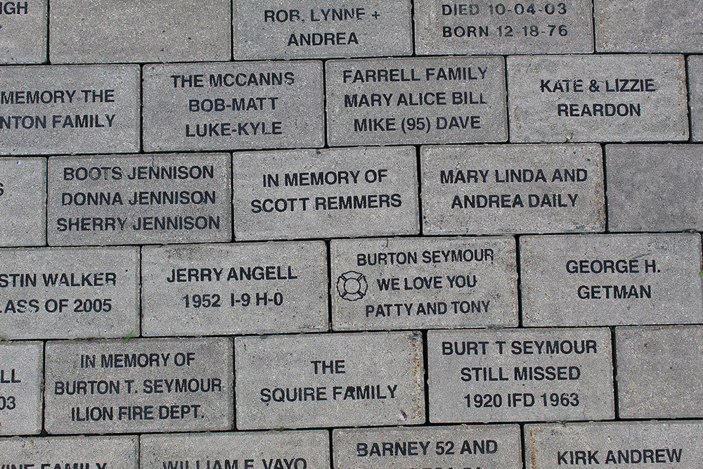 engraved bricks