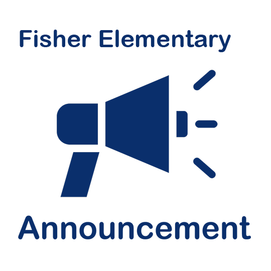 bullhorn & text Fisher Elementary Announcement
