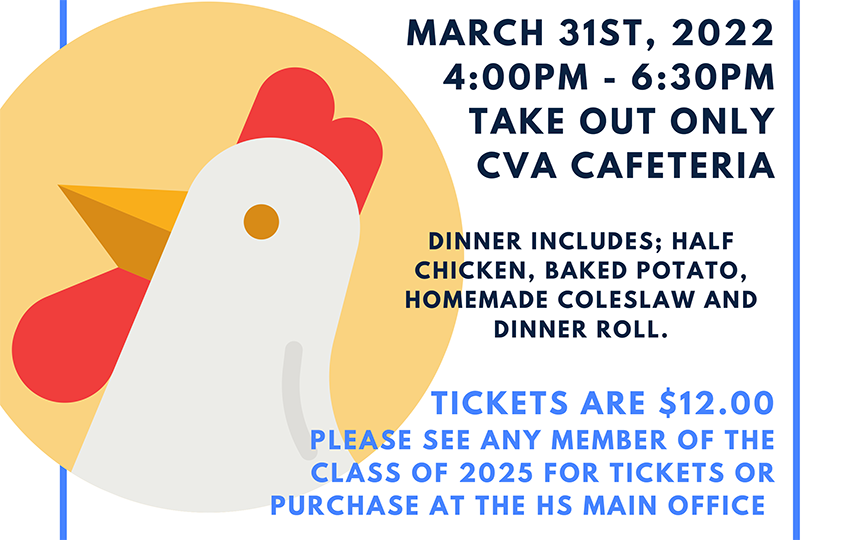 Image of flyer, chicken graphic
