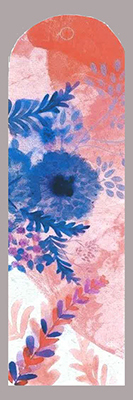 one bookmark floral pattern